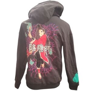 ohmonan erotipop Anime Exorcist gray red zip up hoodie hooded sweatshirt jacket